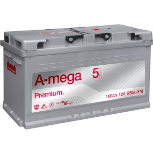 Аккумулятор A-MEGA PREMIUM 100 R (100 А/Ч, 950 А)