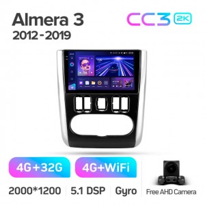 Штатная автомагнитола на Android TEYES CC3 2K для Nissan Almera 3 G15 2012-2019 3/32gb
