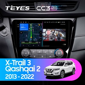 Штатная автомагнитола на Android TEYES CC3 2K для Nissan X-Trail/Qashqai 2013-2022 (Версия A, B и F2) 3/32gb