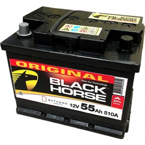 Аккумулятор BLACK HORSE 55 R (55 А/Ч, 510 А)