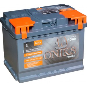 Аккумулятор ONIKS POWER 60 R (60 А/Ч, 580 А)