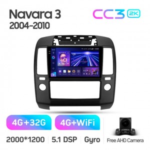 Штатная автомагнитола на Android TEYES CC3 2K для Nissan Navara 3 D40 2004-2010 3/32gb