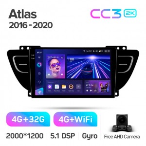 Штатная автомагнитола на Android TEYES CC3 2K для Geely Atlas NL-3 2016-2020 3/32gb