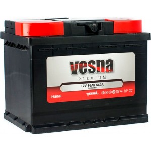 Аккумулятор VESNA PREMIUM 66 R (66 А/Ч, 640 А)