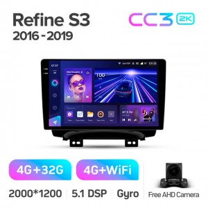 Штатная автомагнитола на Android TEYES CC3 2K для JAC Refine S3 2016-2019 3/32gb
