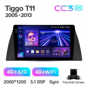 Штатная автомагнитола на Android TEYES CC3 2K для Chery Tiggo T11 1 2005-2013 3/32gb