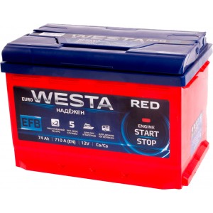 Аккумулятор WESTA RED EFB 74 R (74 А/Ч, 710 А)