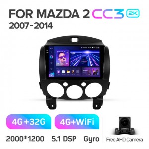 Штатная автомагнитола на Android TEYES CC3 2K для Mazda 2 DE 2007-2014 3/32gb
