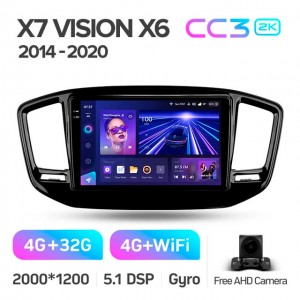 Штатная автомагнитола на Android TEYES CC3 2K для Geely Emgrand X7 Vision X6 Haoqing SUV 2014-2020 3/32gb
