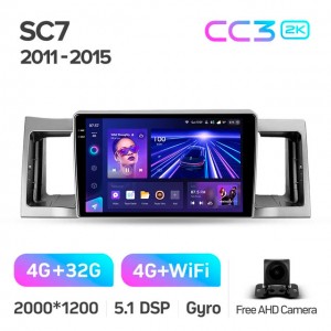 Штатная автомагнитола на Android TEYES CC3 2K для Geely SC7 2011-2015 3/32gb