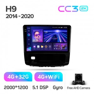Штатная автомагнитола на Android TEYES CC3 2K для Haval H9 2014-2020 3/32gb
