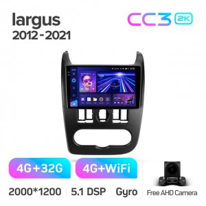 Штатная автомагнитола на Android TEYES CC3 2K для Lada largus 2012-2021 3/32gb