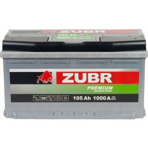 Аккумулятор ZUBR PREMIUM 105 R (105 А/Ч, 1000 А)