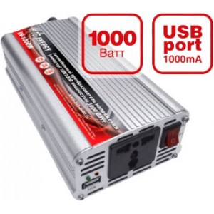 Автомобильный инвертор напряжения AVS IN-1000W