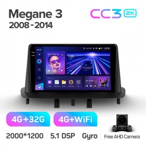 Штатная автомагнитола на Android TEYES CC3 2K для Renault Megane 3 2008-2014 3/32gb