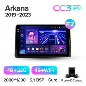 Штатная автомагнитола на Android TEYES CC3 2K для Renault Duster HM 2 II 2020-2023, Arkana 1 I 2019-2023 (Версия F2) 3/32gb