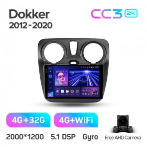 Штатная автомагнитола на Android TEYES CC3 2K для Renault Dokker 2012-2020 3/32gb