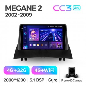 Штатная автомагнитола на Android TEYES CC3 2K для Renault Megane 2 2002-2009 3/32gb