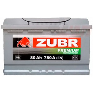 Аккумулятор ZUBR PREMIUM 80 R (80 А/Ч, 78 А)