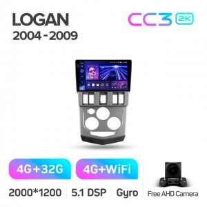 Штатная автомагнитола на Android TEYES CC3 2K для Renault Logan 1 2004-2009 3/32gb