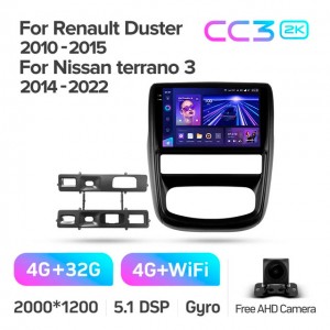 Штатная автомагнитола на Android TEYES CC3 2K для Nissan Terrano 3 2014-2022 3/32gb