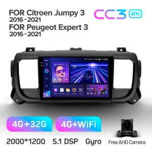 Штатная автомагнитола на Android TEYES CC3 2K для Citroen Jumpy 3 2016-2021 3/32gb