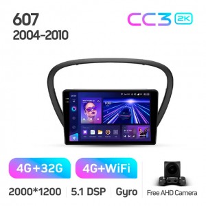 Штатная автомагнитола на Android TEYES CC3 2K для Peugeot 607 2004-2010 3/32gb