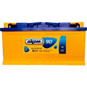 Аккумулятор АКОМ ASIA 90 JL, JR (90 А/Ч, 800 А)