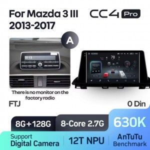 Штатная автомагнитола на Android TEYES CC4 Pro для Mazda 3 Axela BM 2013-2017 (Версия A) 8/128gb