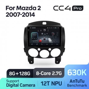 Штатная автомагнитола на Android TEYES CC4 Pro для Mazda 2 DE 2007-2014 8/128gb