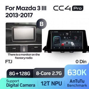 Штатная автомагнитола на Android TEYES CC4 Pro для Mazda 3 Axela BM 2013-2017 (Версия B) 8/128gb