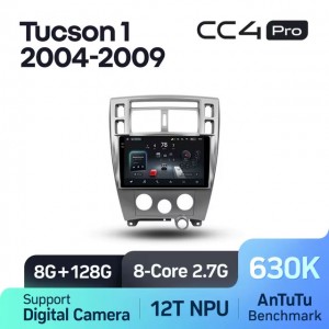 Штатная автомагнитола на Android TEYES CC4 Pro для Hyundai Tucson 1 2004-2009 8/128gb