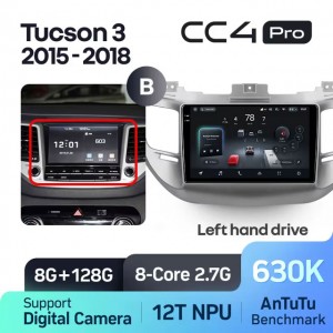 Штатная автомагнитола на Android TEYES CC4 Pro для Hyundai Tucson 3 2015-2018 (Версия B) 8/128gb