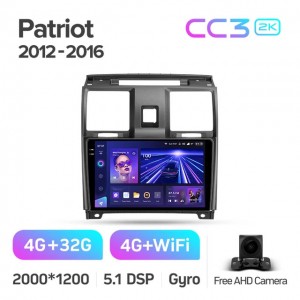 Штатная автомагнитола на Android TEYES CC3 2K для УАЗ Patriot 2012-2016 3/32gb