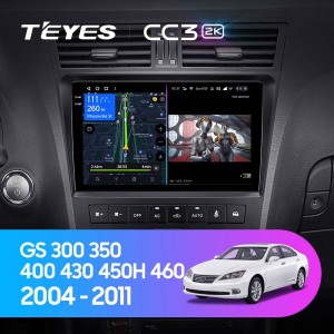 Штатная автомагнитола на Android TEYES CC3 2K для Lexus GS300 S190 GS350 GS400 GS430 GS450h GS460 GS 300 3 2004-2011 3/32gb