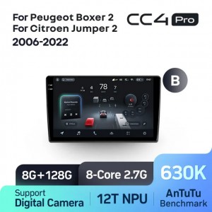 Штатная автомагнитола на Android TEYES CC4 Pro для Citroen Jumper 2 2006-2022 (Версия B) 8/128gb