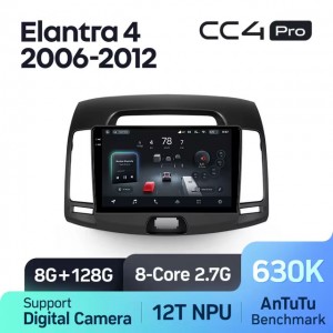 Штатная автомагнитола на Android TEYES CC4 Pro для Hyundai Avante Elantra 4 HD 2006-2012 8/128gb
