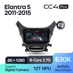 Штатная автомагнитола на Android TEYES CC4 Pro для Hyundai Avante Elantra 5 JK GD MD UD 2011-2015 (Версия F2) 8/128gb