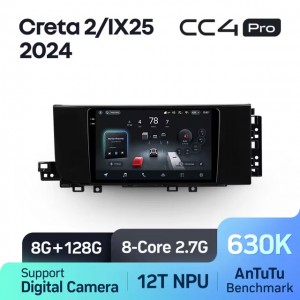 Штатная автомагнитола на Android TEYES CC4 Pro для Hyundai Creta 2 IX25 2024 8/128gb
