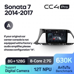 Штатная автомагнитола на Android TEYES CC4 Pro для Hyundai Sonata 7 LF 2014-2017 (Версия A) 8/128gb