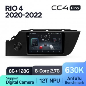 Штатная автомагнитола на Android TEYES CC4 Pro для Kia RIO 4 FB 2020-2022 8/128gb