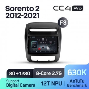 Штатная автомагнитола на Android TEYES CC4 Pro для Kia Sorento 2 XM 2012-2021 (Версия F3) 8/128gb