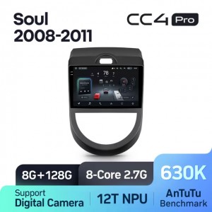 Штатная автомагнитола на Android TEYES CC4 Pro для Kia Soul 1 AM 2008-2011 8/128gb