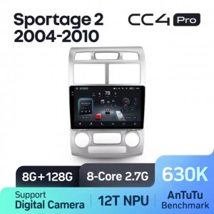 Штатная автомагнитола на Android TEYES CC4 Pro для Kia Sportage 2 2004-2010 8/128gb