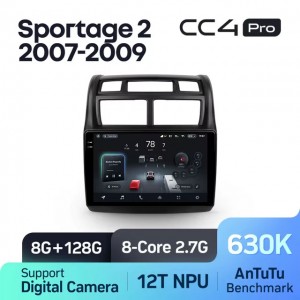 Штатная автомагнитола на Android TEYES CC4 Pro для Kia Sportage 2 2007-2009 8/128gb