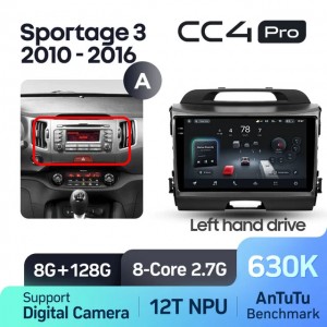 Штатная автомагнитола на Android TEYES CC4 Pro для Kia Sportage 3 SL 2010-2016 (Версия A) 8/128gb