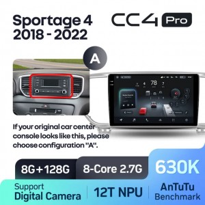 Штатная автомагнитола на Android TEYES CC4 Pro для Kia Sportage 4 QL 2018-2022 (Версия A) 8/128gb