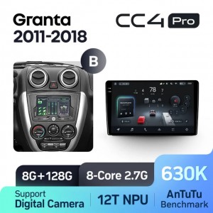 Штатная автомагнитола на Android TEYES CC4 Pro для Lada Granta Sport 2011-2018 (Версия B) 8/128gb