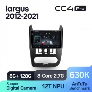Штатная автомагнитола на Android TEYES CC4 Pro для Lada largus 2012-2021 8/128gb