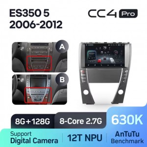 Штатная автомагнитола на Android TEYES CC4 Pro для Lexus ES350 5 V XV40 2006-2012 (Версия A и B) 8/128gb